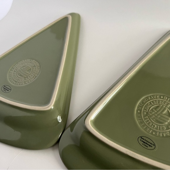 Longaberger “Woven Traditions” Pizza Plates - Picture 5 of 5